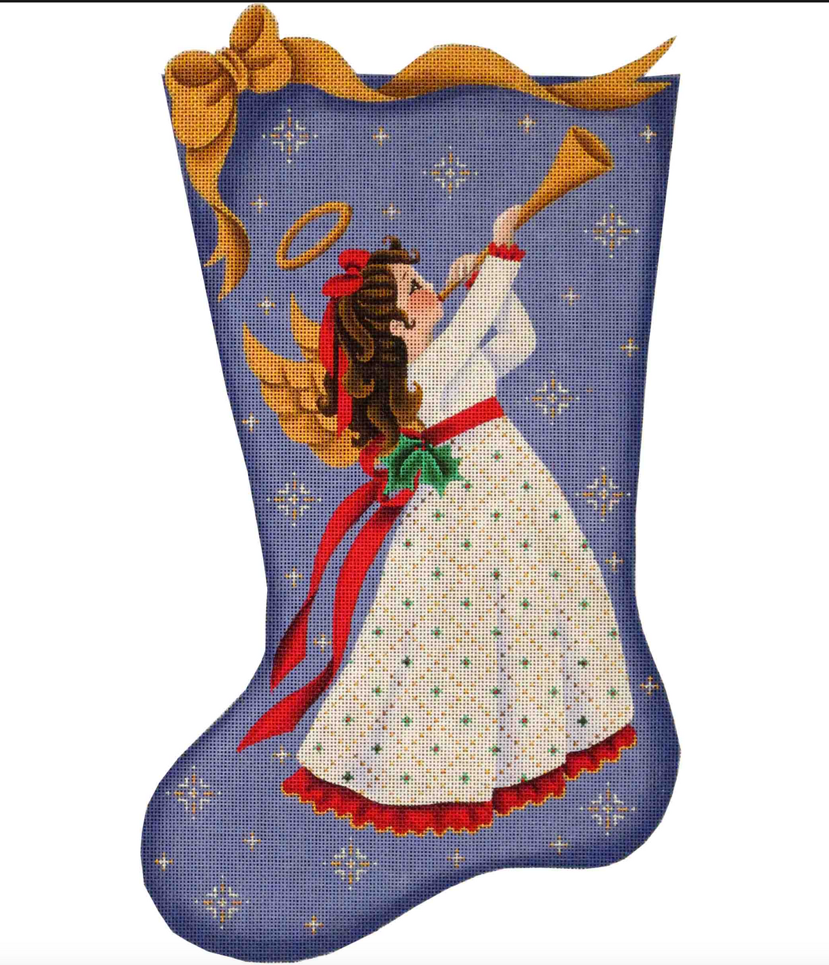 Angel With Horn Stocking