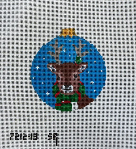 Reindeer Face Round - 13 mesh