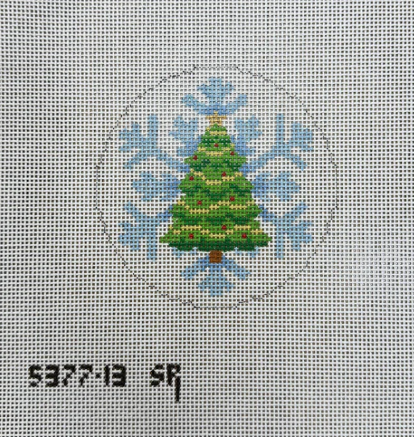Snowflake Christmas Tree Round - 13 mesh