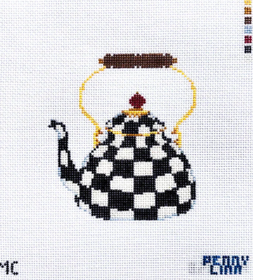 Mackenzie Childs Courtly Check Tea Kettle