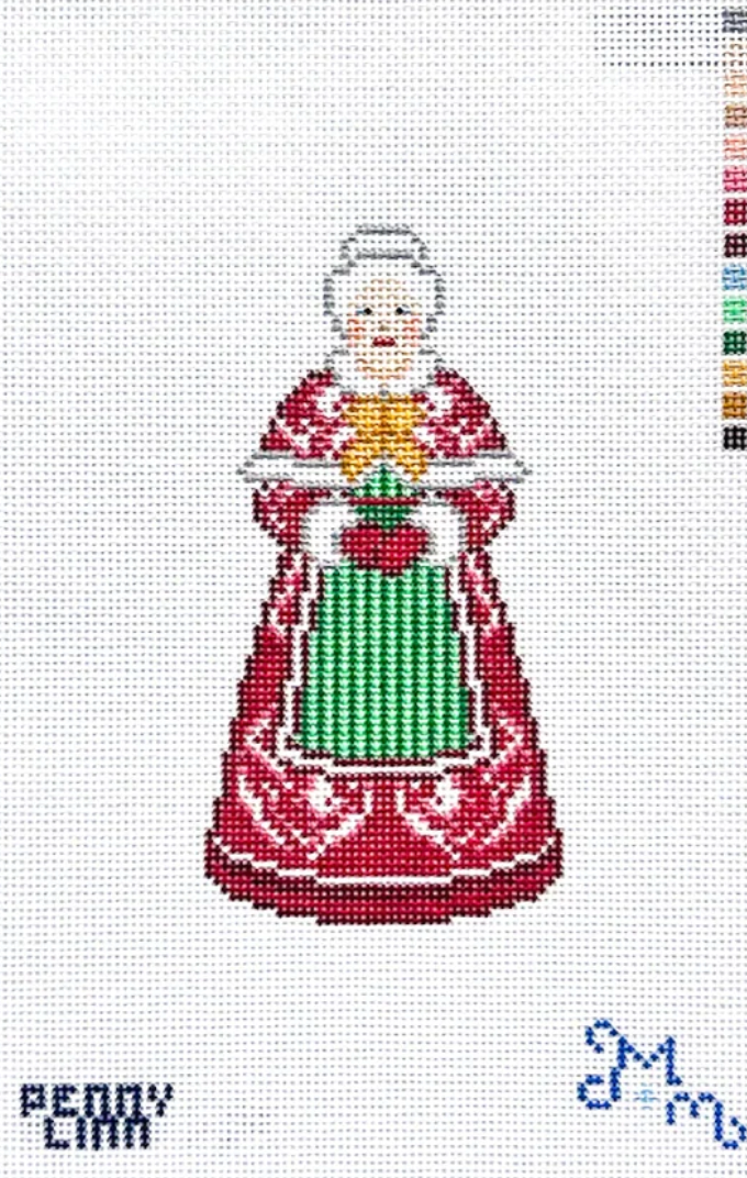 Chinoiserie Mrs. Claus - Red