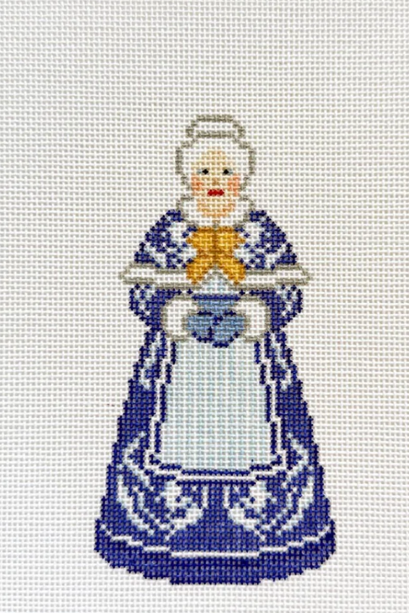 Chinoiserie Mrs. Claus - Blue