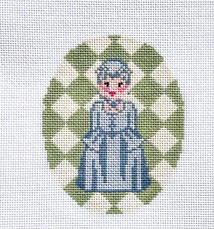 Marie Antoinette Oval in Blue