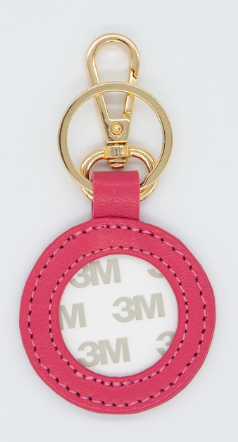 Planet Earth Leather Key Fob