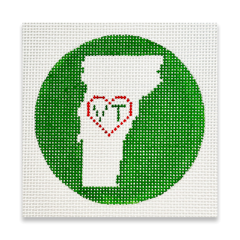 Vermont Round Ornament