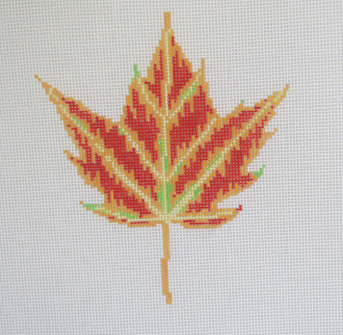 alice and blue true colors fall leaf needlepoint canvas