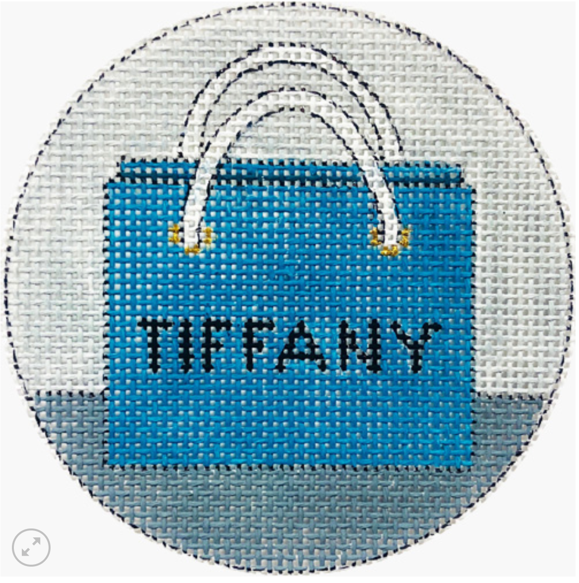alice peterson Tiffany Round Ornament needlepoint canvas