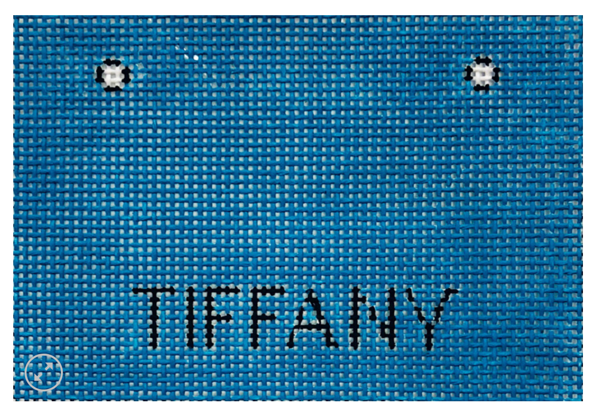 alice peterson Tiffany Shopping Bag needlepoint canvas