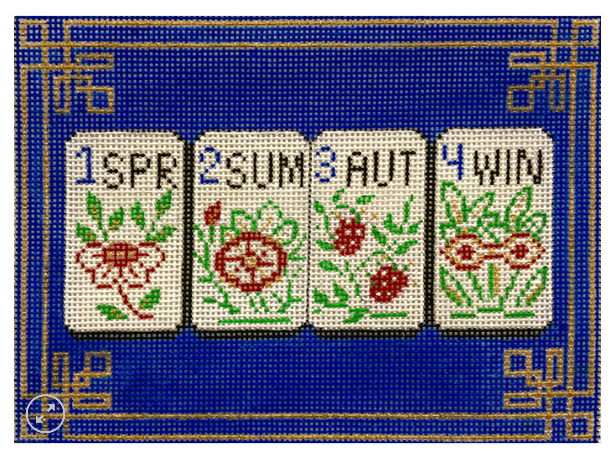 alice peterson mahjong needlepoint canvas