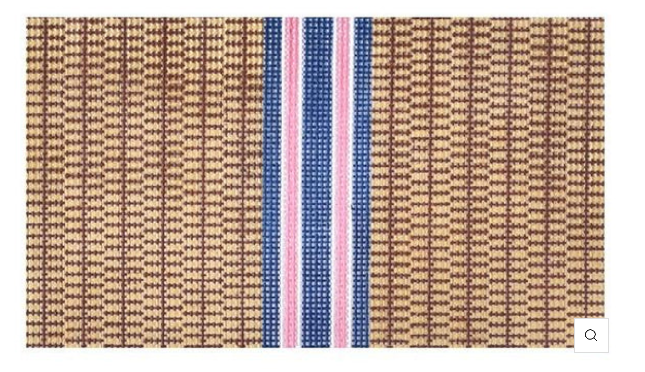 anne fisher Nantucket Clutch Stripes needlepoint canvas