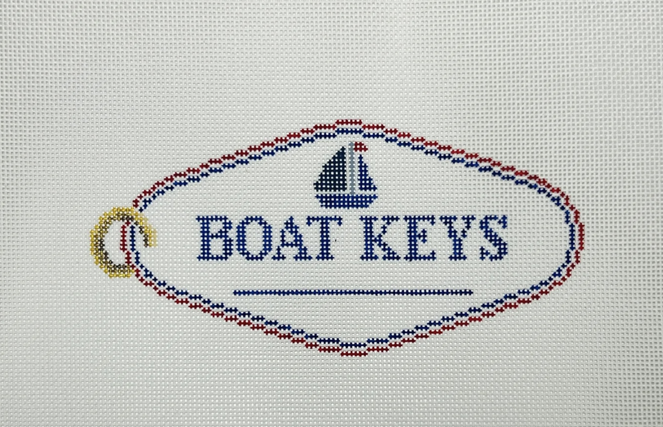 arden gray Boat Keys needlepoint canvas