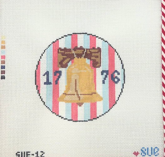 atlantic blue 1776 Liberty Bell needlepoint canvas
