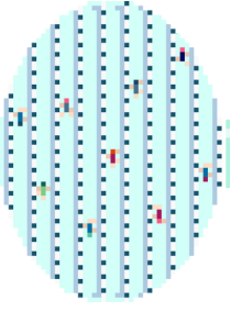 atlantic blue From Above Swimming Pool Oval needlepoint canvas