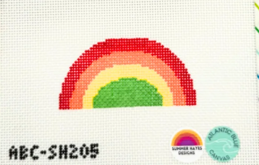 atlantic blue Rainbow Original Colorway needlepoint canvas