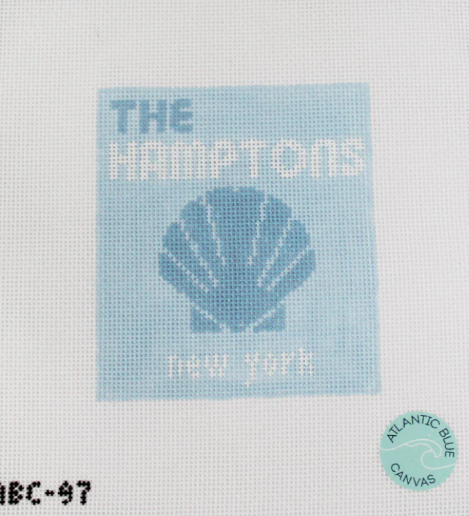 atlantic blue hamptons travel book needlepoint canvas