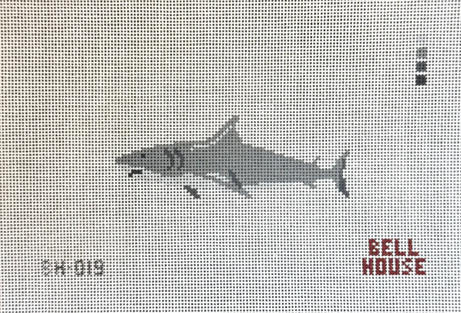 bell house shark needlepoint canvas