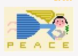 birds of a feather peace angel ornament needlepoint canvas