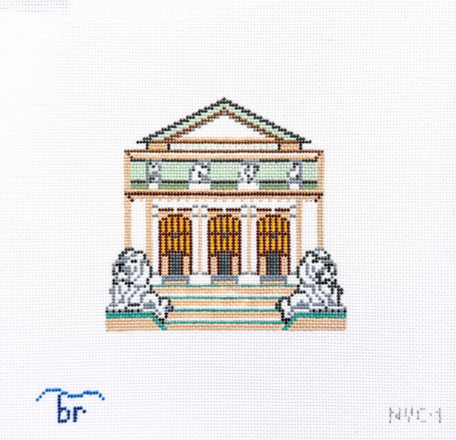 blue ridge stitchery New York Public Library needlepoint canvas