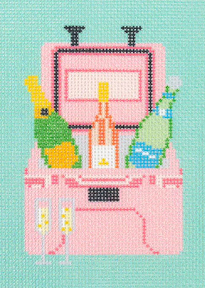 bradley Champagne Cooler needlepoint canvas