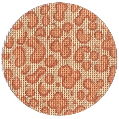 Bright Disk Letter – Tangerine & Creamsicle Leopard, Hot Pink Letter