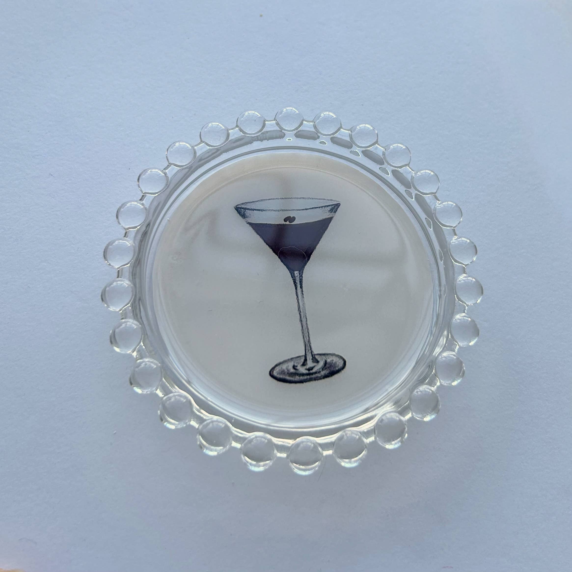Espresso Martini Trinket Dish: Cream