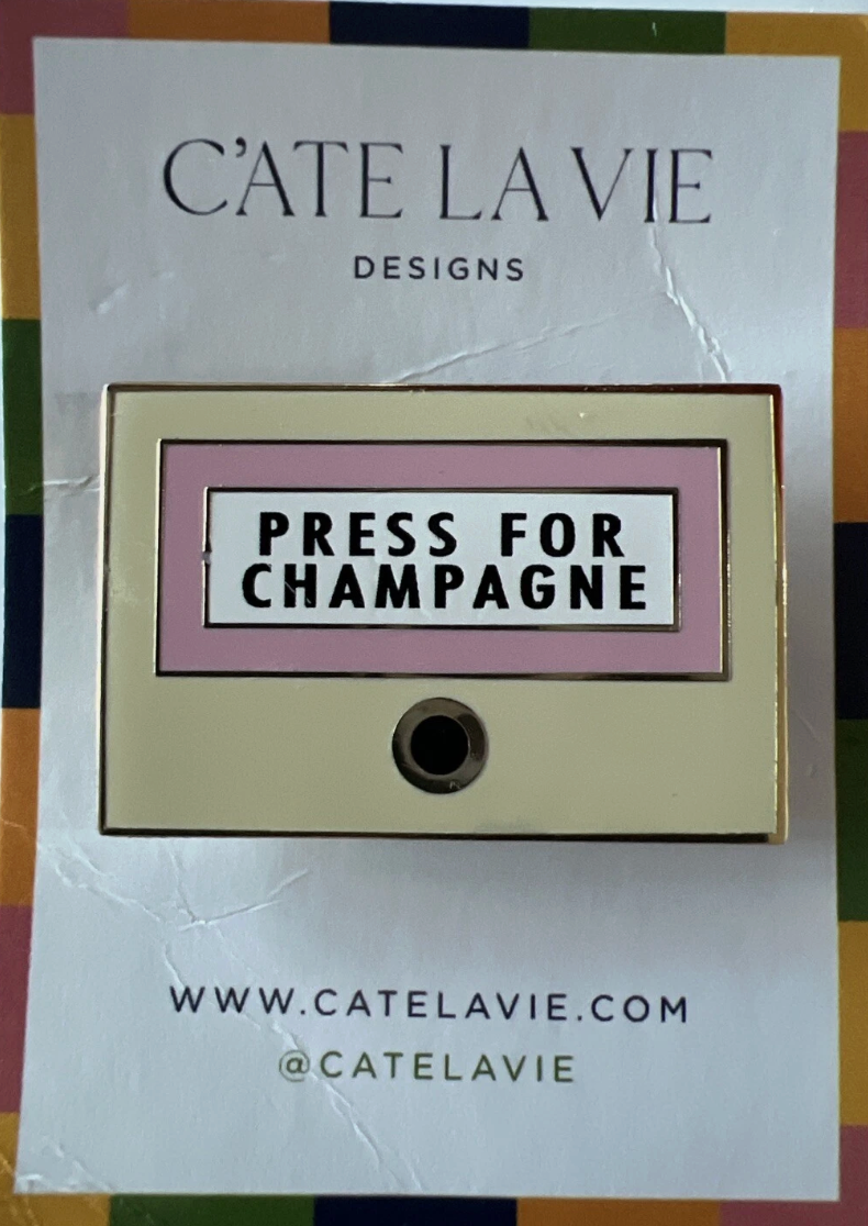 cate la vie Press for Champagne Needle Minder