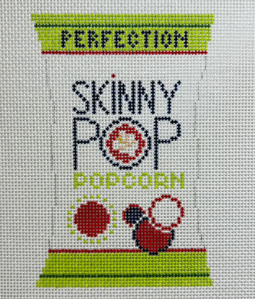 cate la vie skinny pop needlepoint canvas