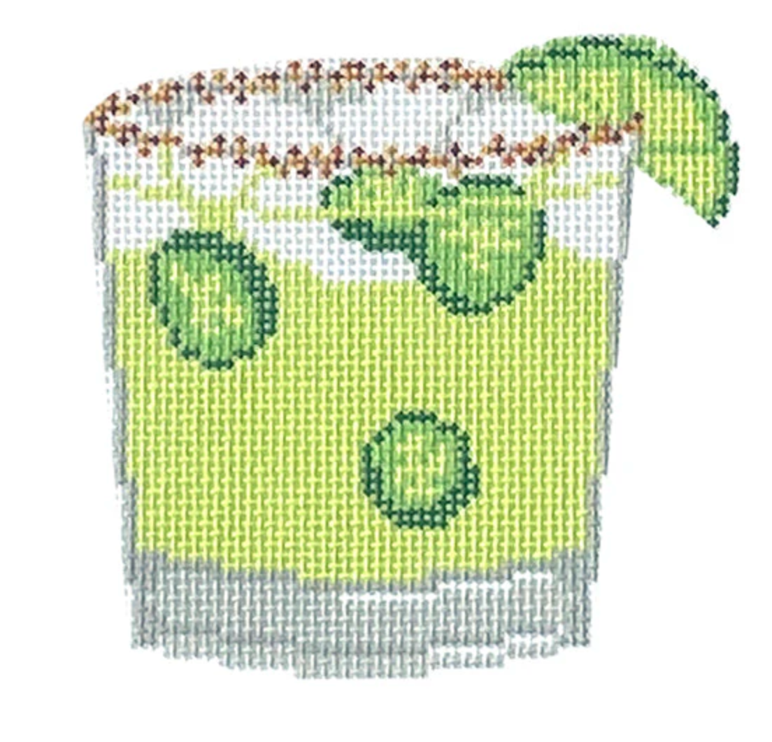 cate la vie spicy margarita needlepoint canvas