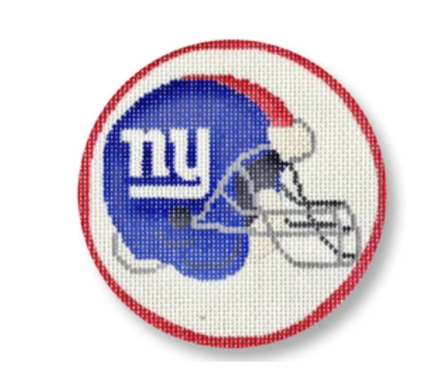 cbk keep your pants on New York Giants Round ornament needlepoint canvas