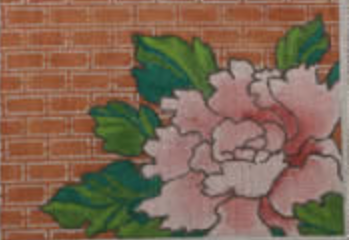 chris lewis peonies clutch needlepoint canvas