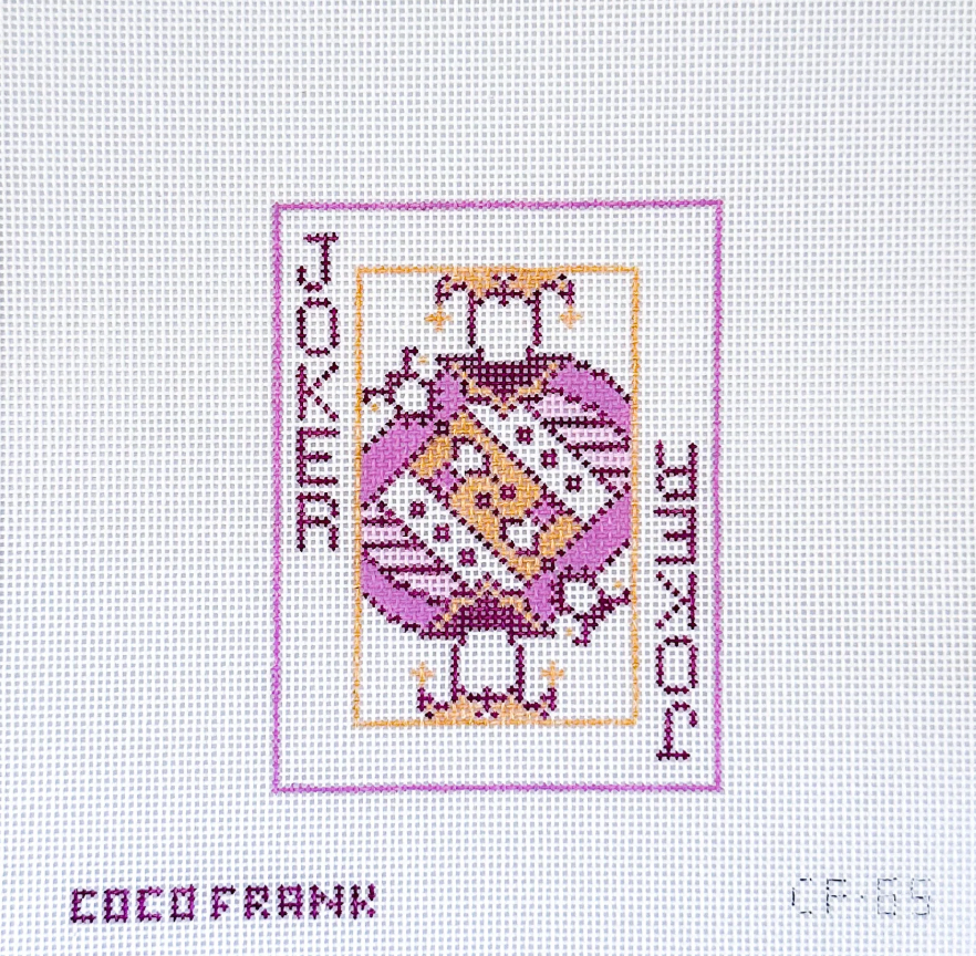 coco frank joker needlepoint canvas