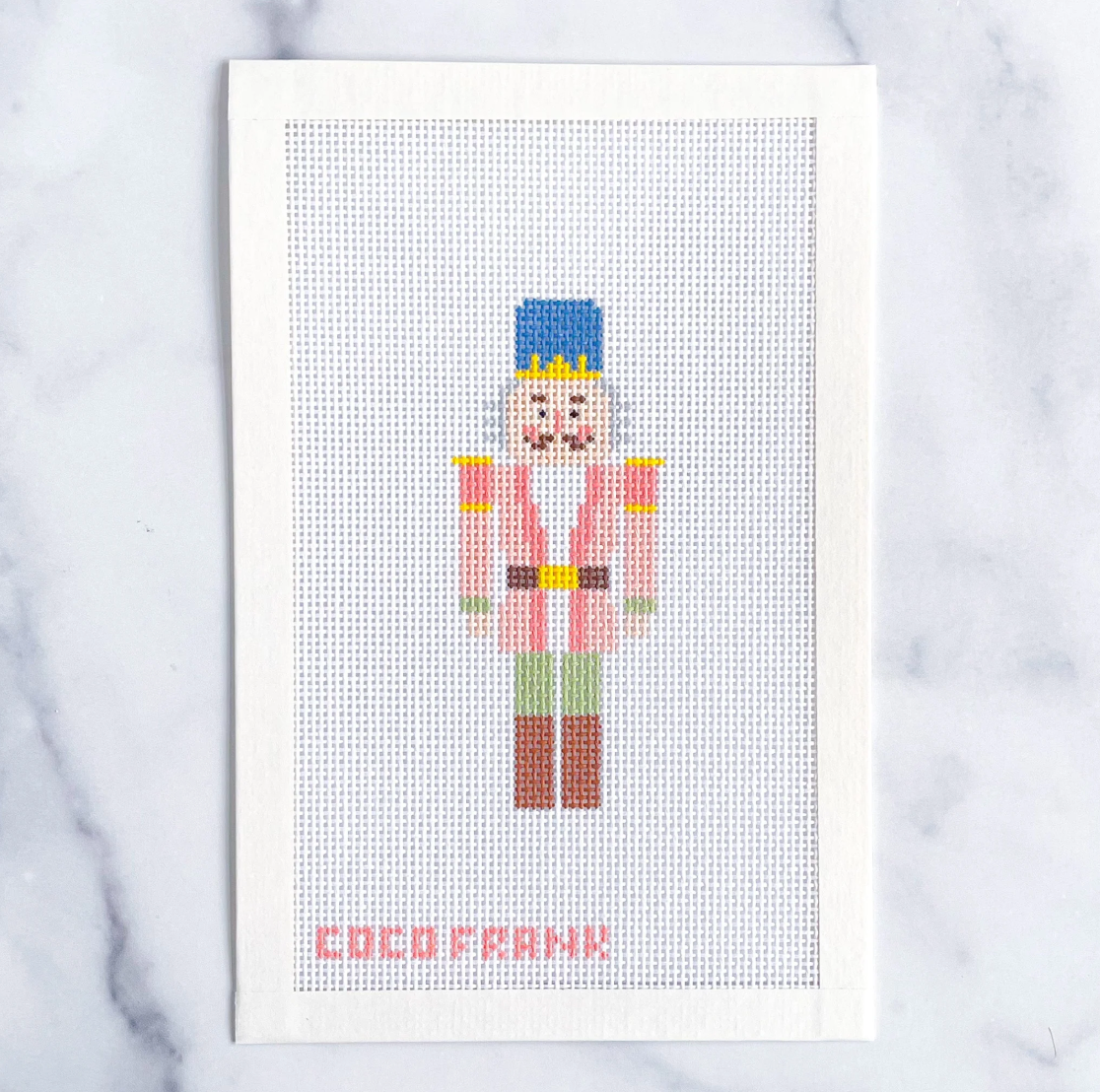 coco frank pink nutcracker needlepoint canvas