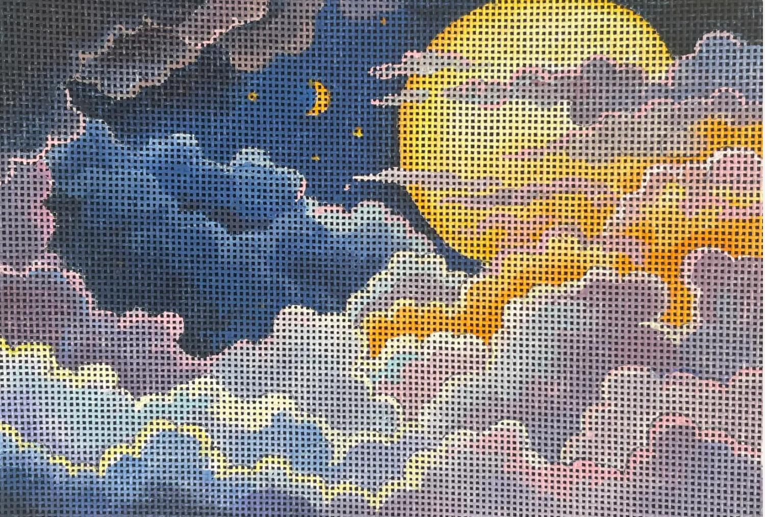 colors of praise midnight sky needlepoint canvas