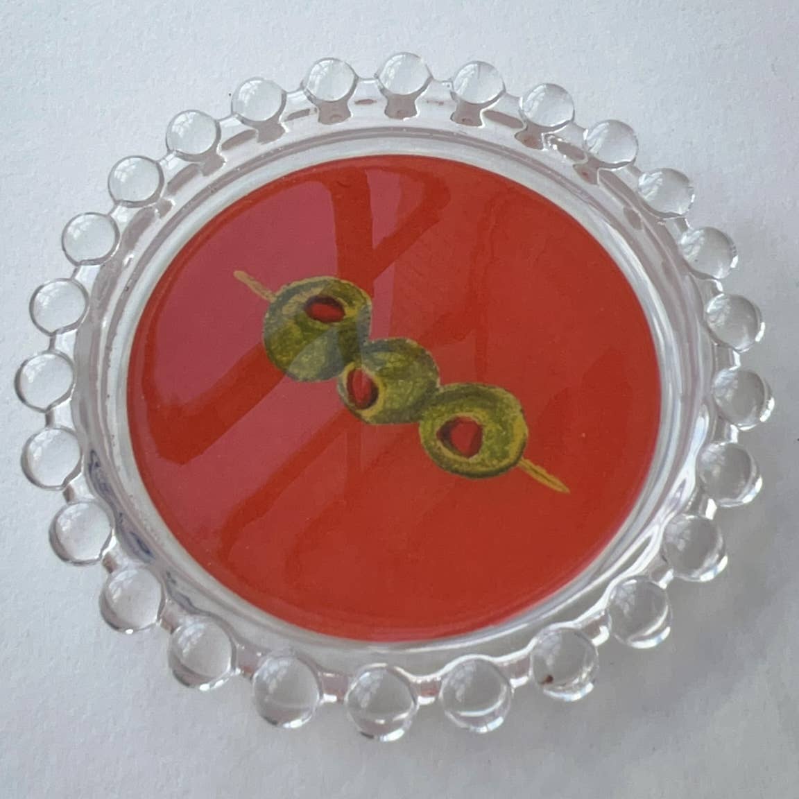 Olives Trinket Dish: Red