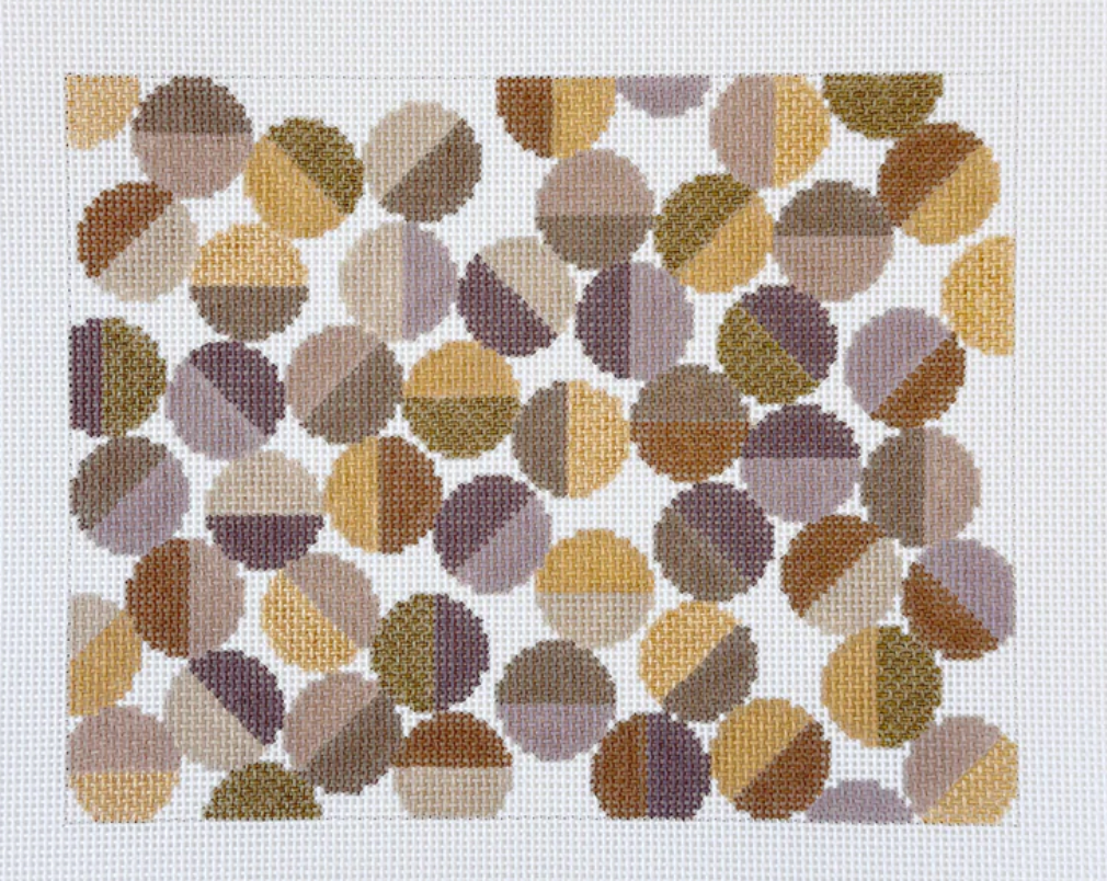 elizabeth crane swartz Neutral Clutch needlepoint canvas