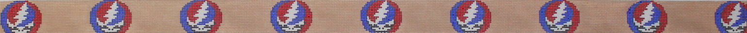 elm tree needlepoint Grateful Dead Skulls Belt canvas