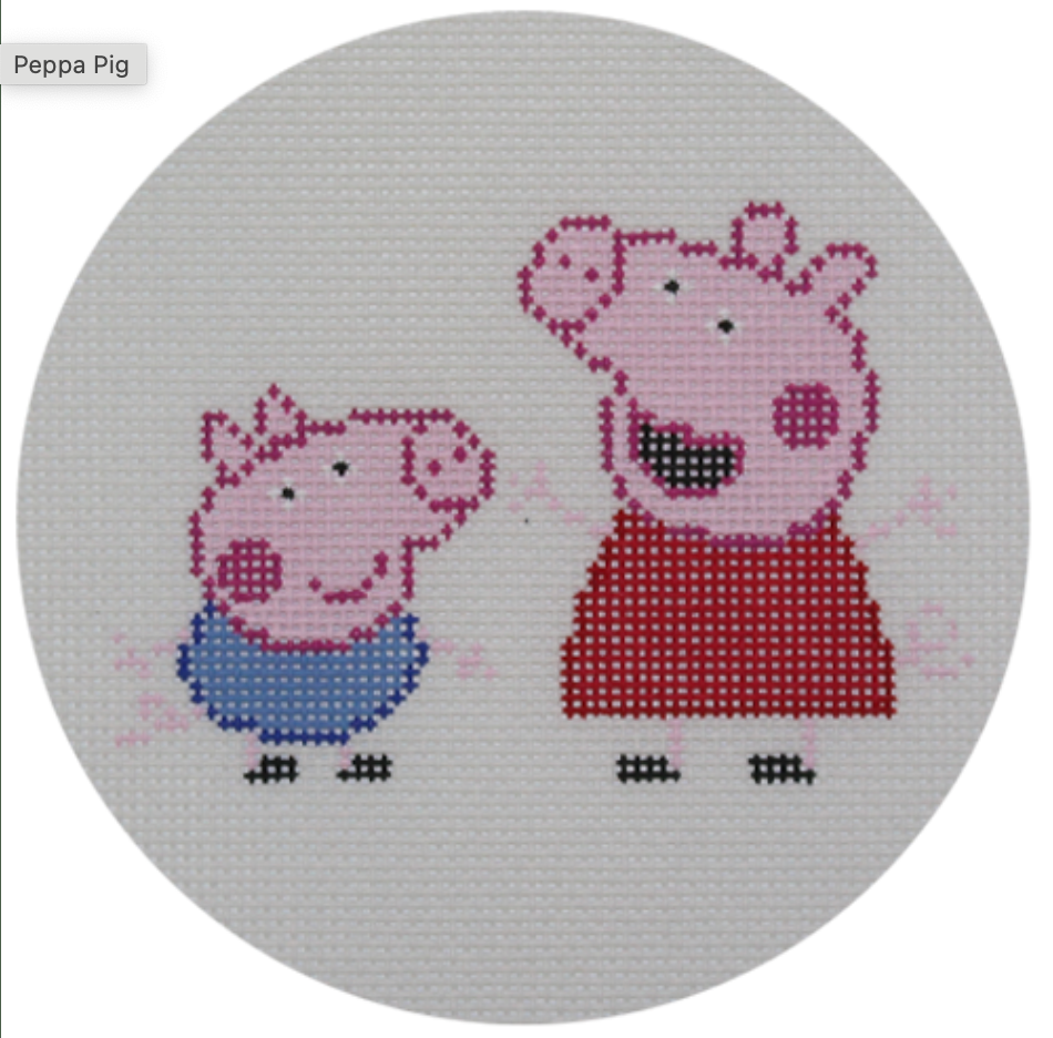 elm tree needlepoint peppa pig ornament needlepoint canvas