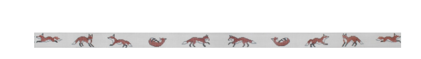 elm tree needlepoint playful foxes belt canvas
