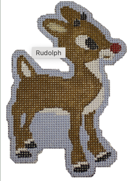 elm tree needlepoint rudolph canvas