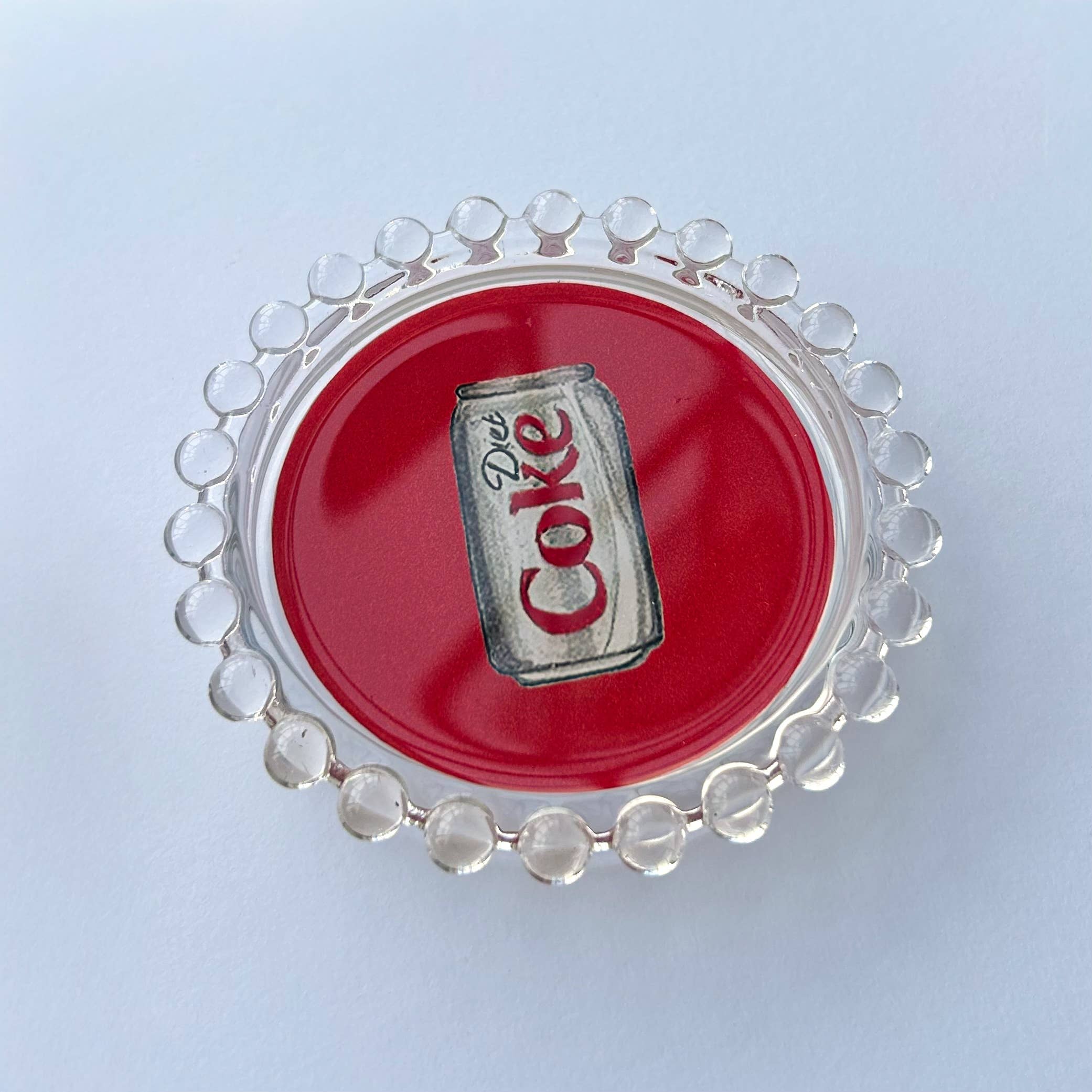 Diet Coke Trinket Dish: Red