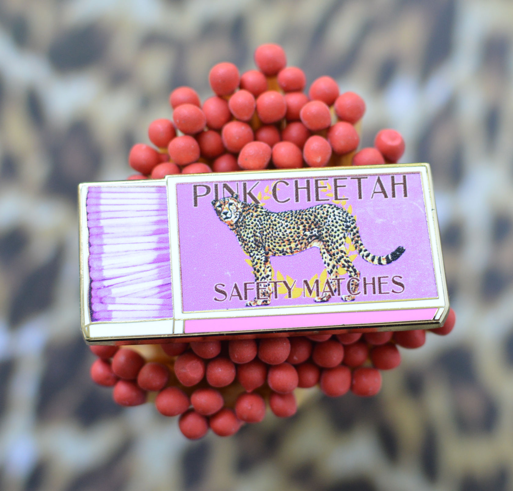 go studio stitch Pink Cheetah Matchbox Needle Minder