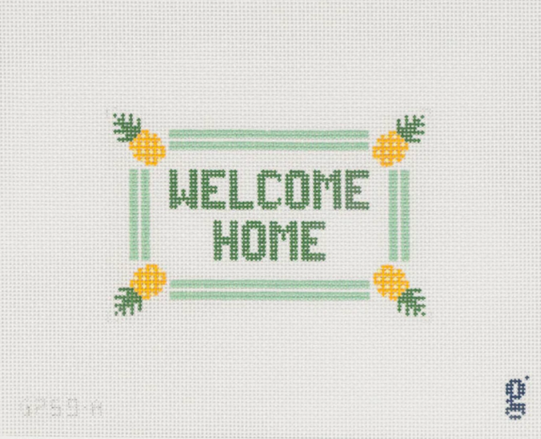 goodpoint Welcome Home Canvas Green needlepoint canvas