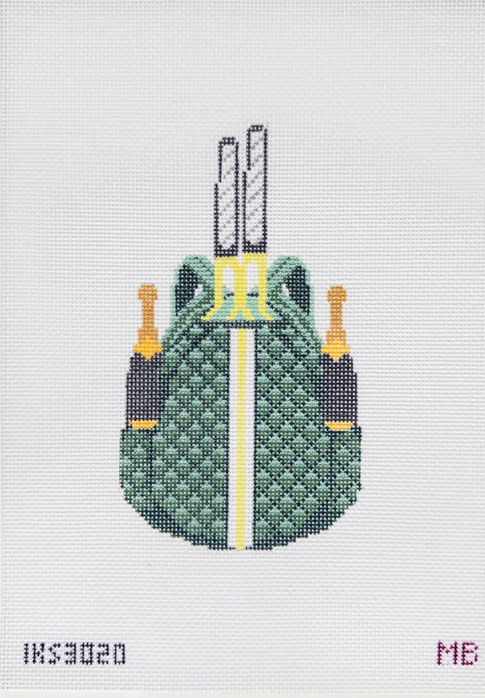 initial k Tennis Champs Bag needlepoint canvas