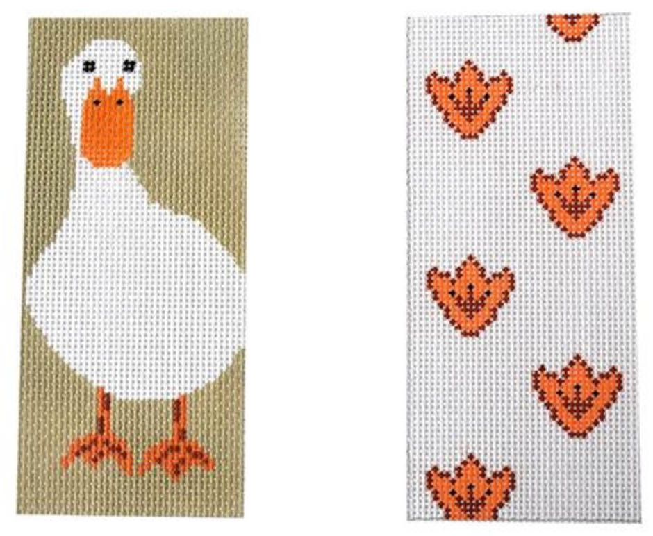 j childs Duck Double Sided Eyeglass Case needlepoint canvas