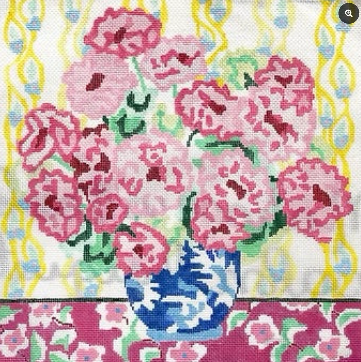jean smith Matisse’s Table #20 needlepoint canvas