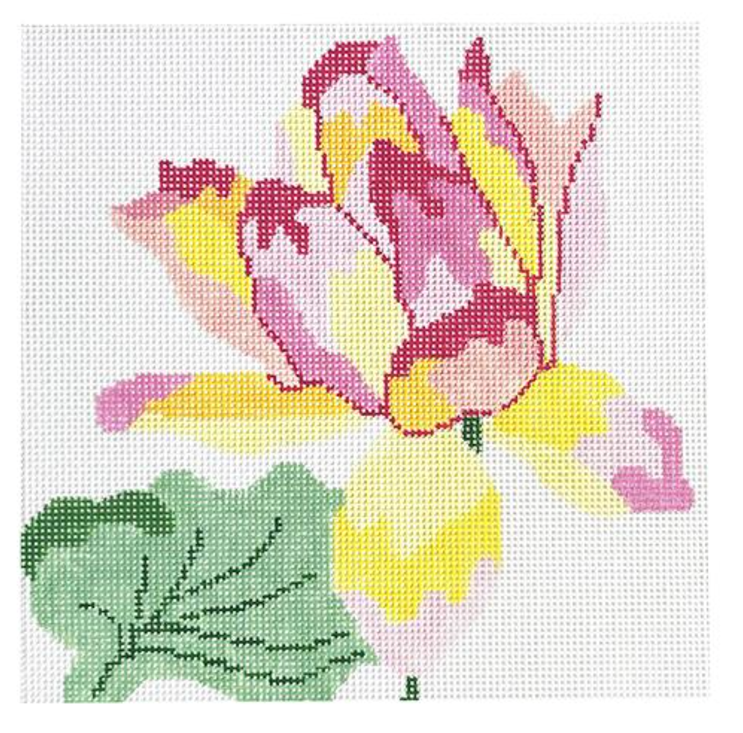 jean smith Petite Water Lily needlepoint canvas