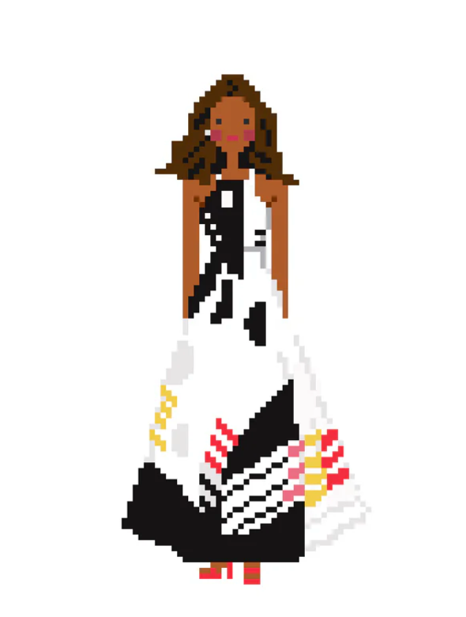 jennifer vallez Michelle Obama needlepoint canvas