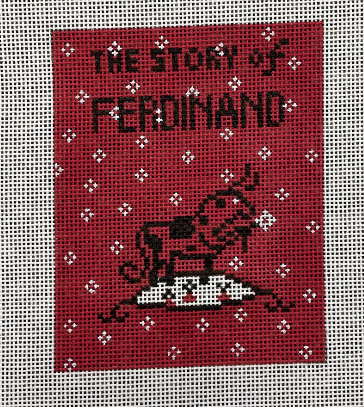 jessica tongel The Story of Ferdinand book needlepoint canvas