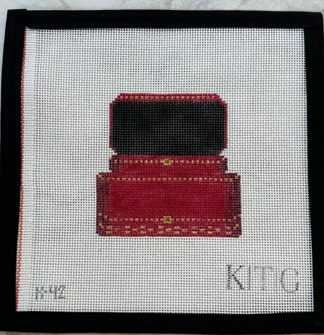 kate the great little red gifts box needlepoint canvas