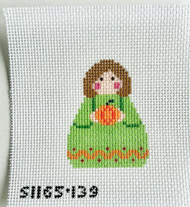 kc designers Pumpkin Angel needlepoint canvas